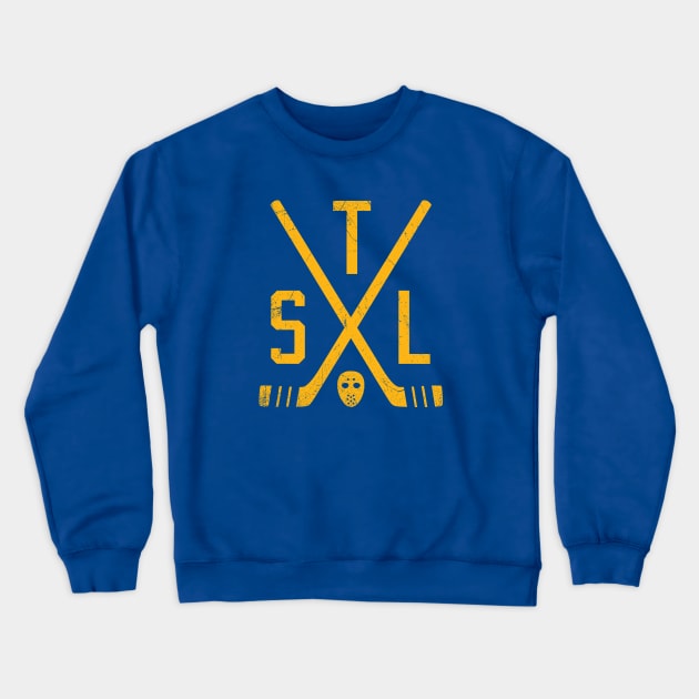 STL Retro Sticks - Blue Crewneck Sweatshirt by KFig21